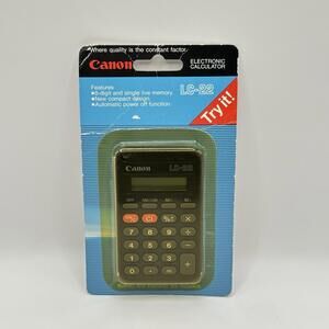 New  Sealed Vintage Canon LC-22  Electronic Calculator Pocket Size